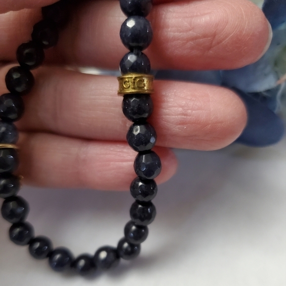 Cfc Stretch Beaded Bracelet with Goldtone Dragon Fly - Picture 5 of 6